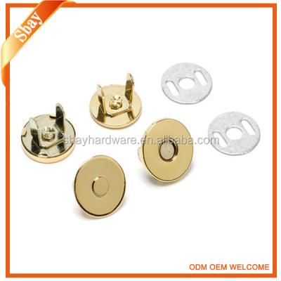 China Hardware magnetic hangbag gold magnetic button/magnet button/magnetic whiteboard button for sale