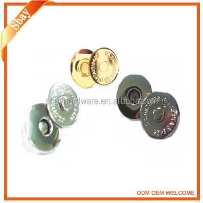 China Dry Cleaning Different Color Nickel Free Magnetic Buttons For Clothing for sale