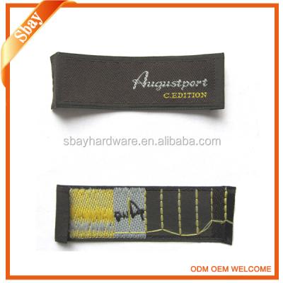 China Sustainable Wholesale Custom Woven Label Apparel Label For Clothes for sale