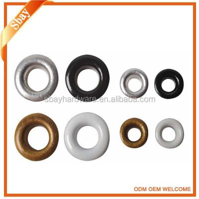 Chine Wholesale nickel free shoe plastic eyelet and oval metal eyelets à vendre