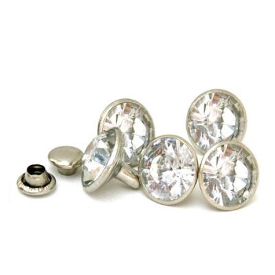 Chine Fashion nickel free wholesale button rhinestone brass rivet for rivet leather crystal stud for leather shoes à vendre