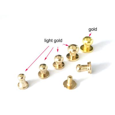 China Metal Screw Nickel Free Decorative Rivets For Leather Handbags Screw Stud Button For Wristband Garment en venta