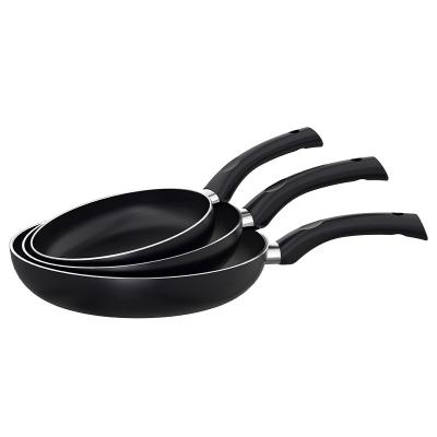 China Sustainable Classic Kitchen 11-Inch Non-Stick Aluminum Cookware Set Skillet, Induction Bottom, BLACK for sale