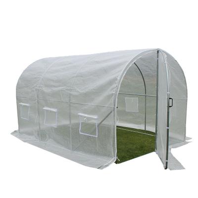 China Easily Assembled 300x200x200cm Polytunnel Mini Plastic Roll Window Portable Greenhouse For Strawberry In Small Backyard Polytunnel Greenhouses for sale