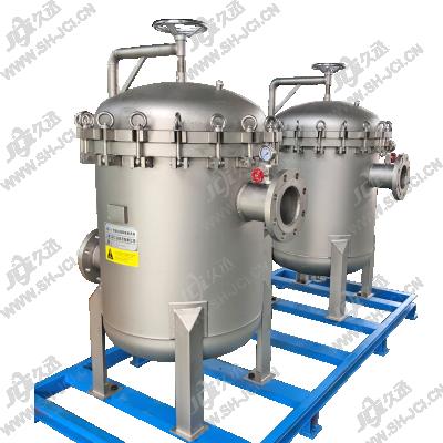 China Liquid Filtration 50m3 100m3 Per Hour High Flow Stainless Steel Multi Bag Filter For Sea Water Pre Filtration Equipment Supplier for sale