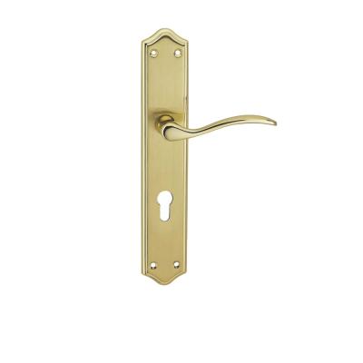 China Null Ollie Hardware Spain Market Iron Plate Aluminum Door Handle 1213-5241 SG-GP for sale