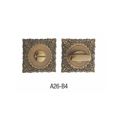 China Wholesale modern zinc alloy easy lock accessories easy installation door escutcheon style mian cover lock A26-B4 for sale