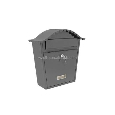 China Gray Wall Mounted Metal Parcel Locking Modern Style Classic High Quality Safe Mailbox for sale