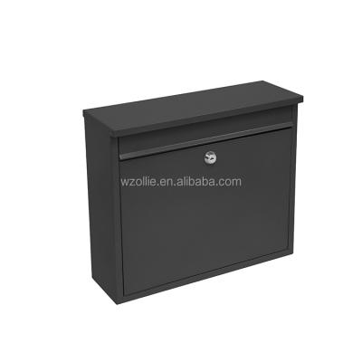 China Wall Mounted Hardware High Quality Steel Flat Cheap Galvanized Safe Parcel Locking Mailbox Mailbox for sale