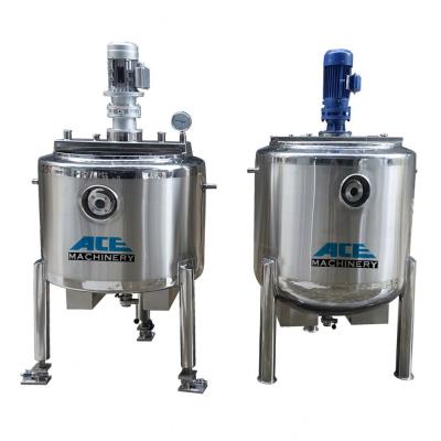 China Stainless Steel 500L 1000L 2000L Double Jacket Liquid High Quality Sanitary Molasses Honey Mixing Tank for sale