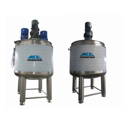 China New Design Liquid 304 Stainless Tank 500L 1000L 2000L Stanley Steel Agitator Gold Mixing for sale