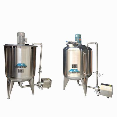 China Stainless Steel 500L 1000L 2000L Liquid Mixser High Quality Sanitary Mixing Tank for sale