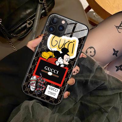 China The Full Cover Glass Cell Phone Shockproof Case For iphone 13 Top Fashion Trendy Micky Model Suitable For iPhone11 12Pro for sale