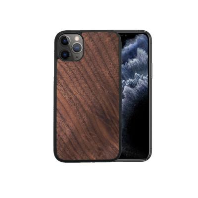 China Shockproof Shockproof Full Cover TPU Mobile Phone Bags Solid Wood For Iphone For Huawei Phone Case Accessories for sale