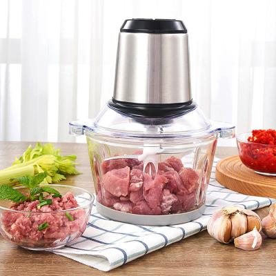 China Hot Selling Household 200W 2L Heavy Duty Food Chopper With Easy Clean Glass Bowl for sale