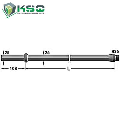 China H25 Hex 25 mm Drill Rod Shank 108 mm for sale