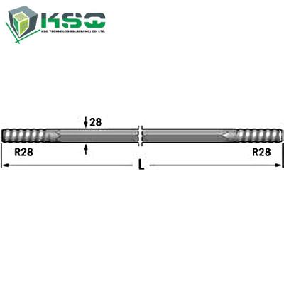 China R28 Extension Rod R28-Hex 28-R28 Flushing Hole 8.8 mm for sale