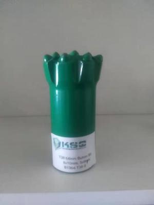 Chine Le petit peu de perceuse de bouton du peu de perceuse de roche T38 64mm 4 troue le peu de perceuse en métal de bouton d'outils de forage de roche à vendre