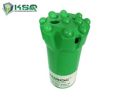 China T38 - 76mm Drop Center / Flat Face High Wear Resistance Threaded Drill Button Bits for sale