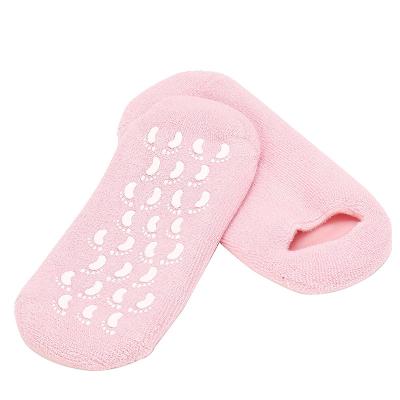 China Wholesale Antibacterial Premium Quality Moisture Design OEM AIDU Gel Spa Dry Socks Cooling Gel Socks for sale