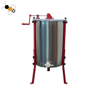 China Separating Bee Honey Stainless Steel 4 Frame Centrifuge for Manual Honey Extractor for sale