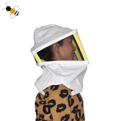 China Bee Farm Beekeeper Protection Tools Square Bee Veil Bee Hat With Metal Front Veil for sale