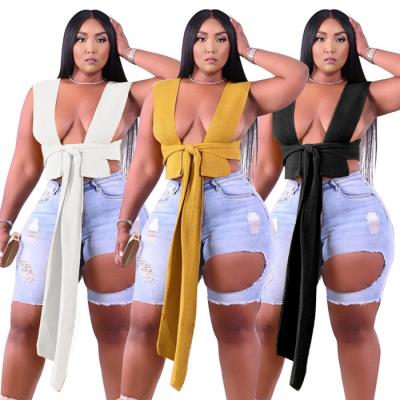 China P6705-QUICK DRY designer clothes new famous irregular bandage plus size women's top top sweater for sale