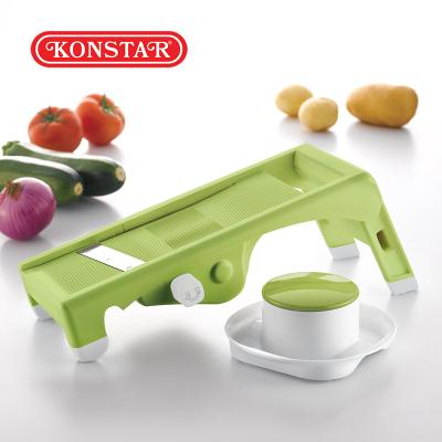 China Fashionable Sustainable Easy Green Kitchen Stainless Steel Commercial Potato Slice Vegetable Slicer for sale