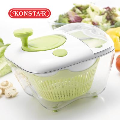 China Viable Low Price Bulk Order Plastic Locking Lid Green Spin Dryer Kitchen Accessories for sale