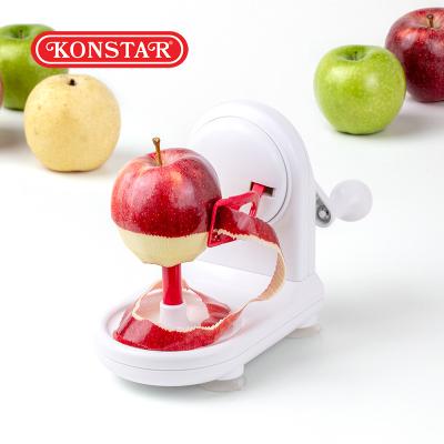 China OEM / ODM Safe Easy To Dishwasher Use Hand Crank Cutting Tabletop Viable Hot Selling Pear Apple Peeler for sale