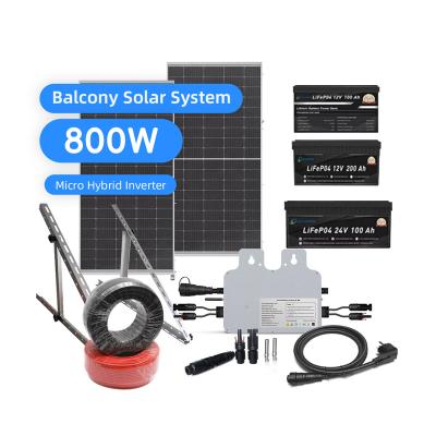 China Solar Balcony systems China Microinverter limiter Power MPPT Tuya Micro inverter 600w 800w Balcony systems inverter battery Solar Micro Inverter 800w for sale