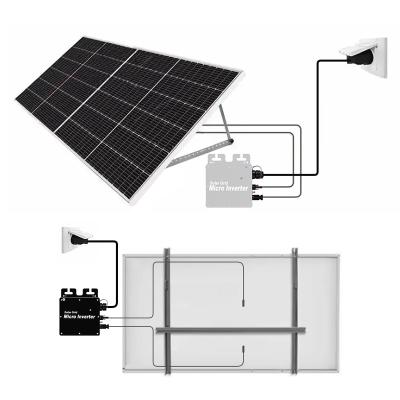 China Ac End Cable Solar System On Grid Microinverter 300W 110V 220V Stand by WIFI Mobile APP communication 260x220x70mm for sale