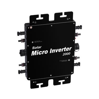 China Germany Smart Mikro Grid Tie Inverter 2000W Solar Micro Inverter wifi Mppt DC to AC Inverter 40*36*10cm for sale