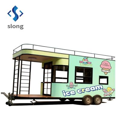 China Chinese vegetable processing plant factory customized stainless steel multifunctional mobile buffet car for US users for sale