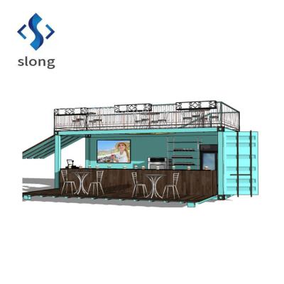 China Modern uniquely designed outdoor fast food kiosk modern street food kiosk for sale for sale