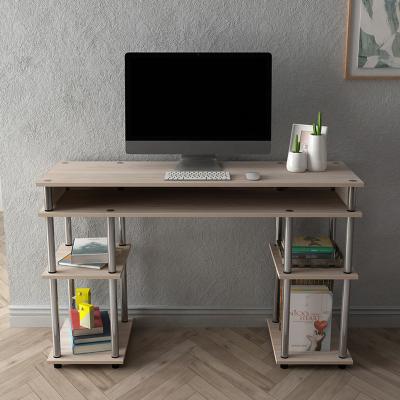 China Multifunctional Home Office Desk with Storage Shelves, 3 Colors/2 Size, PC  Writing Study Table Workstation New Computer desks for sale