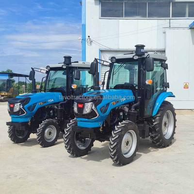 China Factory 45hp 4wd Mini Tractors Small Garden Farm Tractors With Front End Loader Or 4 In 1 for sale