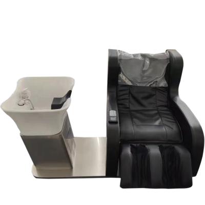 China Traditional high quality hair spa shampoo massage wash chair with footrest and salon massage bed-beauty SPA equipment hair salon spa for sale