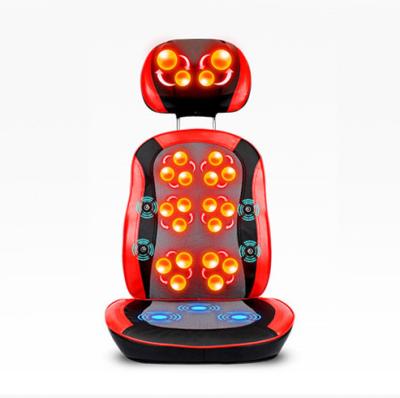 China 2021 New Full Body 3d Shiatsu Heating Kneading Back Massage Cushion for sale