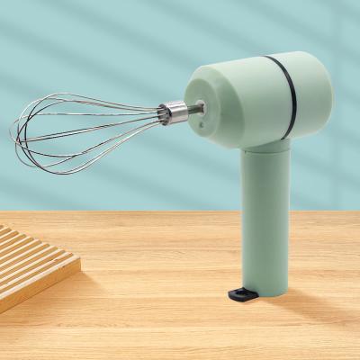 China White Handheld 20W Electric Rechargeable Egg Beater With 3 Speed Adjustment for sale