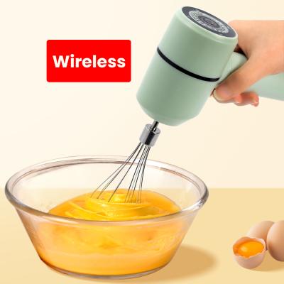 China Kitchen Mini USB Charging Port Handheld Electric Mixer Three Speed Adjustable for sale