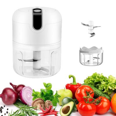 China 250ml Capacity White Exterior Food Processor With Food Grade Plastic Bowl for sale