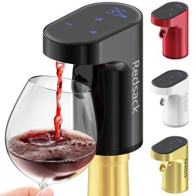 China Portable Wine Dispenser With 1200mah Battery Led Touch Screen Abs Silicone for sale