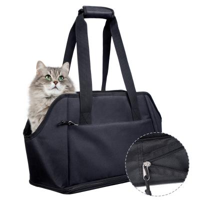 China Sustainable Fashion Dog Cat Pet Carrier Bags Travel Handbag for sale