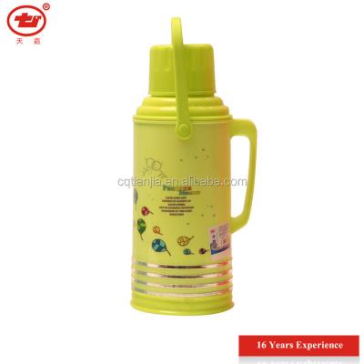 China Sustainable China Manufacture Plastic Body 3.2L Thermos With Glass Inside for sale