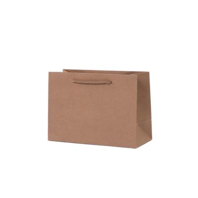 China Recyclable Hot Sale Gift Food Take Away Customized Brown Kraft Paper Bags Packaging for sale