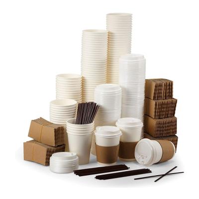 China Manufacturers New Design 8oz Disposable Take Away White Paper Tea Cups for sale