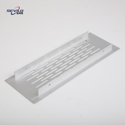 China Modern High Quality Hot Seller Shaped Aluminum Alloy Breathable Dislocation Mesh Cabinet Kitchen Ventilation Grill for sale