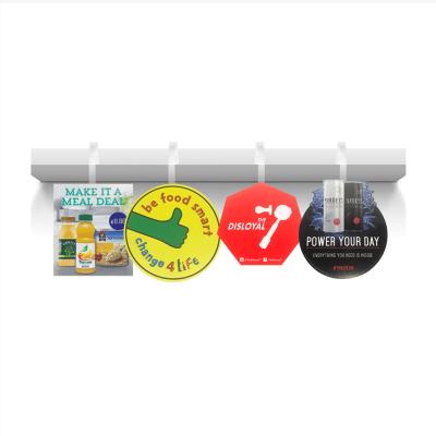 China Good Quality Supermarket Supermarket Wobblers Shelf Wobblers Tear Resistant Custom Spring Noise Display Waterproof With Round Base PVC Wobbler Sticker for sale