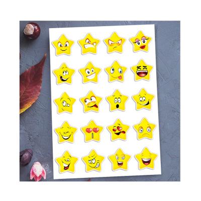 China Sensitive Colorful Decorative Sticker Smiley Face Epoxy Resin Sticker Custom Made Waterproof Emojy Stickers for sale